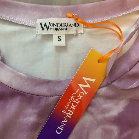 D O N A T E D Southwest shirt purple size small by Wonderland Orange NWT - Picture 4 of 7